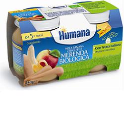 HUMANA MERENDA MELA/BANANA/BISCOTTO BIO 240 G - famajoy.it