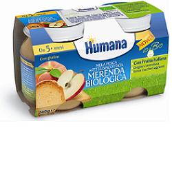 HUMANA MERENDA MELA/PESCA/FETTA BISCOTTATA BIO 240 G - famajoy.it