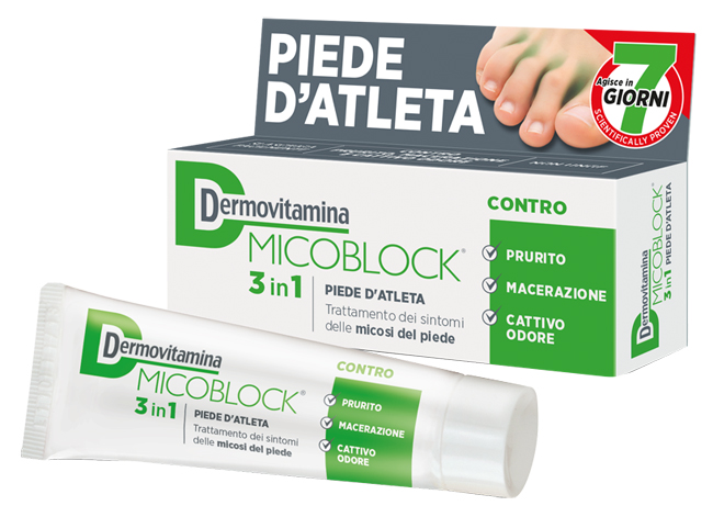 DERMOVITAMINA MICOBLOCK 3 IN 1 PIEDE D'ATLETA 30 ML - famajoy.it