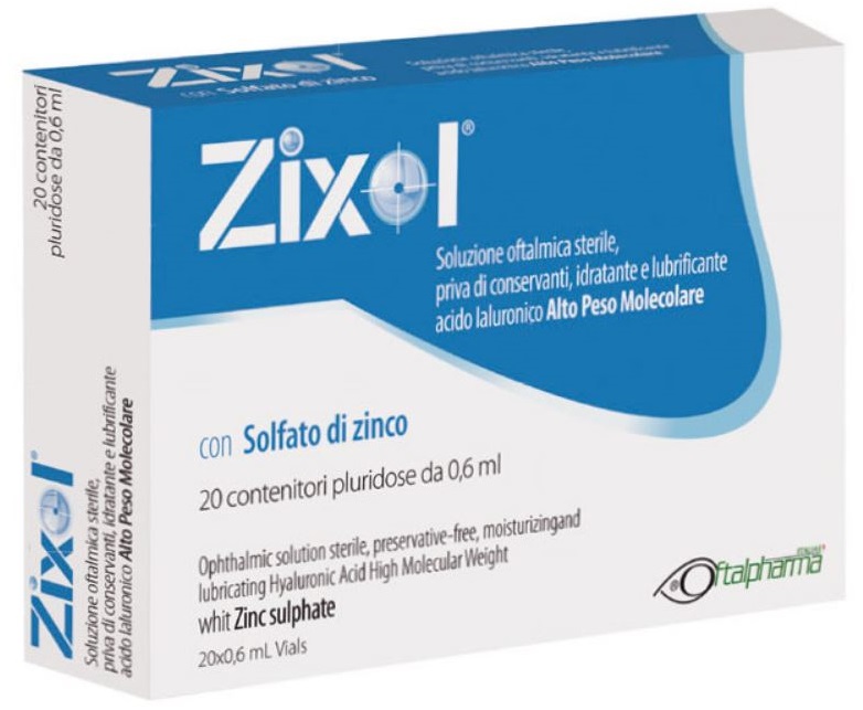 GOCCE OCULARI ZIXOL 20 FLACONCINI 0,6 ML - famajoy.it