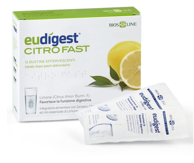 BIOSLINE EUDIGEST CITRO FAST 12 BUSTINE EFFERVESCENTI - famajoy.it
