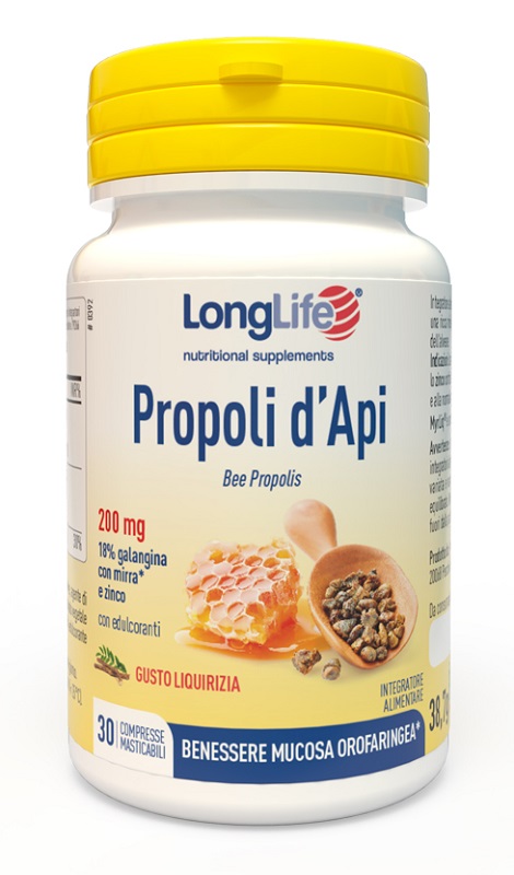 LONGLIFE PROPOLI D'API 30 COMPRESSE - famajoy.it