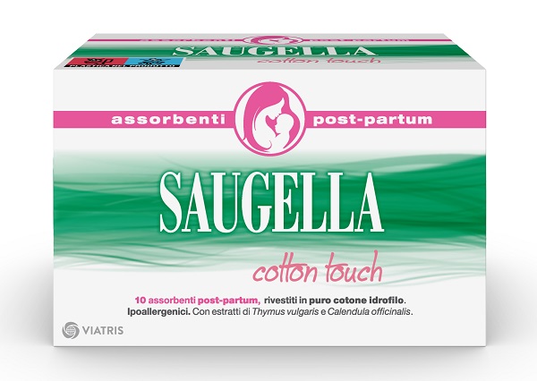 SAUGELLA COTTON TOUCH ASSORBENTI POSTPARTUM 10 PEZZI - famajoy.it