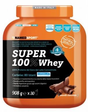 SUPER100% WHEY SMOOTH CHOCOLATE 908 G - famajoy.it