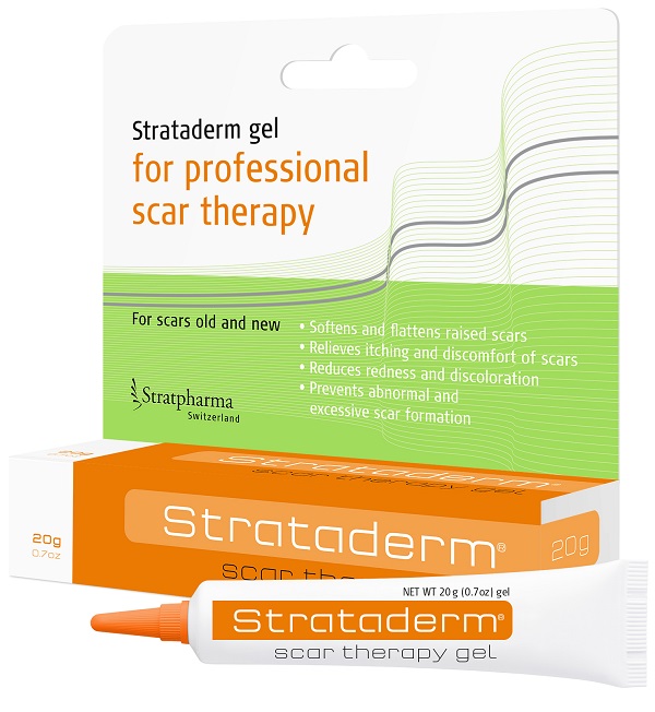 GEL AL SILICONE PER IL TRATTAMENTO DELLE CICATRICI STRATADERM 20G - famajoy.it