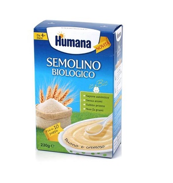 HUMANA SEMOLINO BIOLOGICO 230 G - famajoy.it