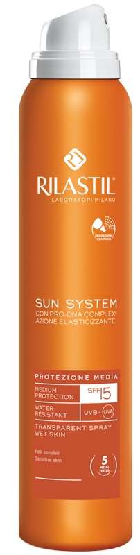 RILASTIL SUN SYSTEM PHOTO PROTECTION THERAPY SPF15 TRANSPARENT SPRAY 200 ML - famajoy.it