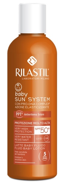RILASTIL SUN SYSTEM PHOTO PROTECTION THERAPY SPF50+ BABY FLUIDO 200 ML - famajoy.it