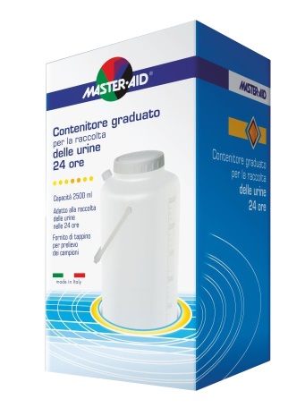 CONTENITORE RACCOLTA URINA MASTER-AID 24 H 2500 ML - famajoy.it