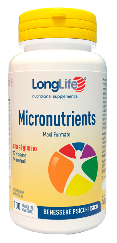 LONGLIFE MICRONUTRIENTS 100 TAVOLETTE RIVESTITE - famajoy.it