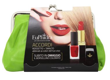 EUPHIDRA SKIN COLOR ACCORDI ROSSETTO PM03 FIAMMA + SMALTO SR63 + BORSELLINO OMAGGIO PER FOTOTIPO BIONDO - famajoy.it