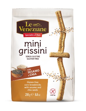 LE VENEZIANE MINI GRISSINI SESAMO E CHIA 250 G - famajoy.it