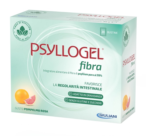 PSYLLOGEL FIBRA POMPELMO ROSA 20 BUSTINE - famajoy.it