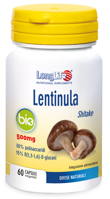 LONGLIFE LENTINULA BIO 60 CAPSULE VEGETALI DA 595 MG - famajoy.it