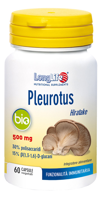 LONGLIFE PLEUROTUS BIO 60 CAPSULE - famajoy.it