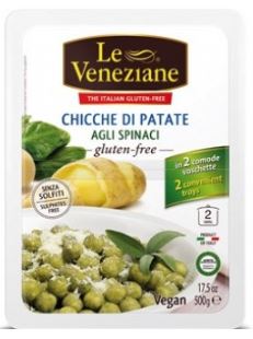 LE VENEZIANE CHICCHE DI PATATE AGLI SPINACI 500 G - famajoy.it