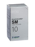 TEST STRIPS PER MISURAZIONE GLICEMIA GLUCOCARD SM 10 PEZZI - famajoy.it