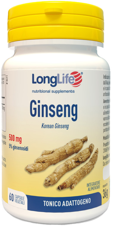 LONGLIFE GINSENG 5% 60 CAPSULE - famajoy.it