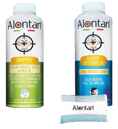 ALONTAN LOZIONE ANTIPEDICULOSI 200 ML + SHAMPOO 200 ML - famajoy.it