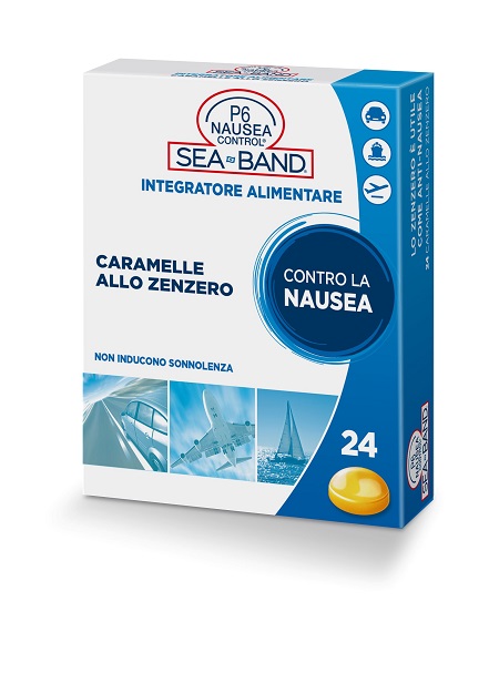 P6 NAUSEA CONTROL CARAMELLE ANTI NAUSEA VIAGGIO ALLO ZENZERO 24 PEZZI - famajoy.it