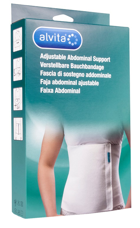 ALVITA FASCIA ADDOMINALE MISURA 2 CIRCONFERENZA 95-100 CM - famajoy.it