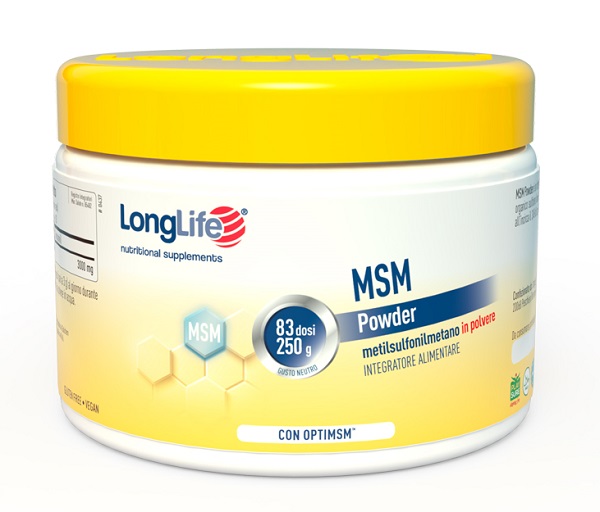 LONGLIFE MSM POWDER 250 G - famajoy.it