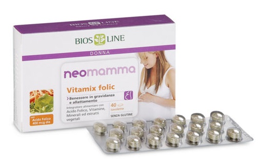 BIOSLINE NEOMAMMA VITAMIX FOLIC 40 COMPRESSE NEW - famajoy.it