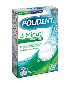 POLIDENT 3 MINUTI 66 COMPRESSE - famajoy.it
