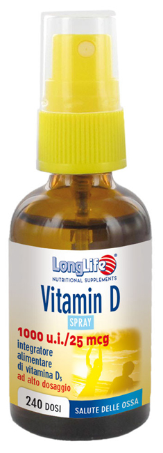 LONGLIFE VITAMIN D 1000UI SPRAY 30 ML - famajoy.it