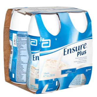 ENSURE PLUS VANIGLIA 4 BOTTIGLIE DA 200 ML - famajoy.it