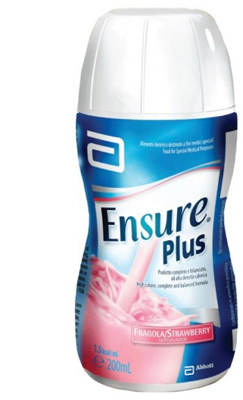 ENSURE PLUS FRAGOLA 4 BOTTIGLE DA 200 ML - famajoy.it