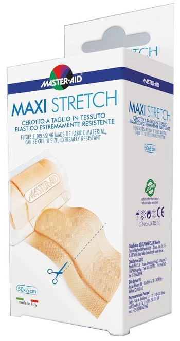 MASTER-AID STRETCH CEROTTO A TAGLIO IN TESSUTO ELASTICO RESISTENTE 50 X 6 CM - famajoy.it