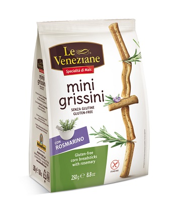 LE VENEZIANE MINI GRISSINI ROSMARINO 250 G - famajoy.it
