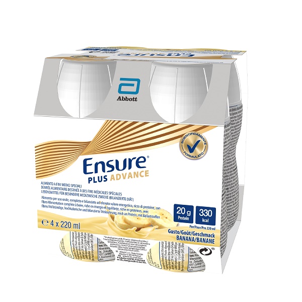ENSURE PLUS ADVANCE BANANA 4 BOTTIGLIE DA 220 ML - famajoy.it