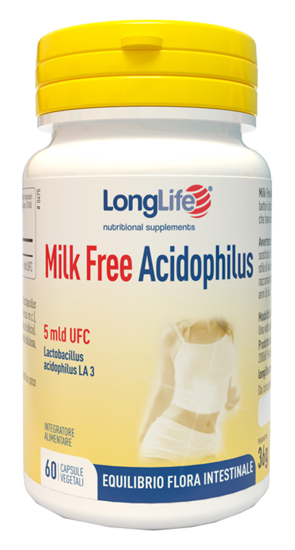 LONGLIFE MILK FREE ACIDOPHILUS 60 CAPSULE VEGETALI - famajoy.it