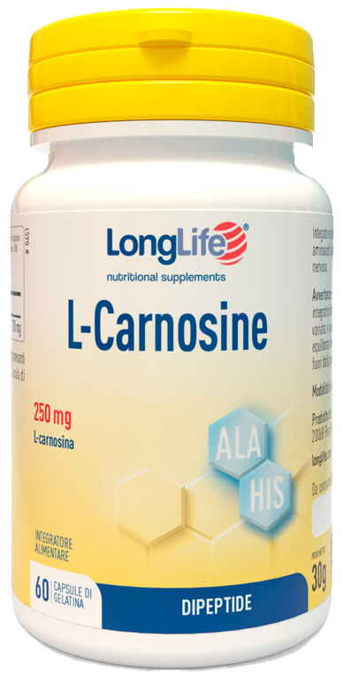 LONGLIFE L-CARNOSINE 60 CAPSULE - famajoy.it