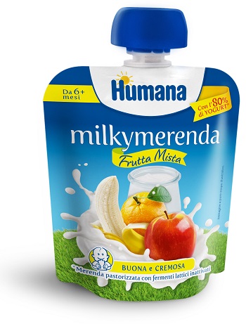 HUMANA MILKYMERENDA FRUTTA 80 G - famajoy.it