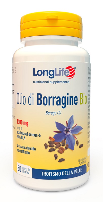 LONGLIFE OLIO BORRAGINE BIO 50 PERLE - famajoy.it