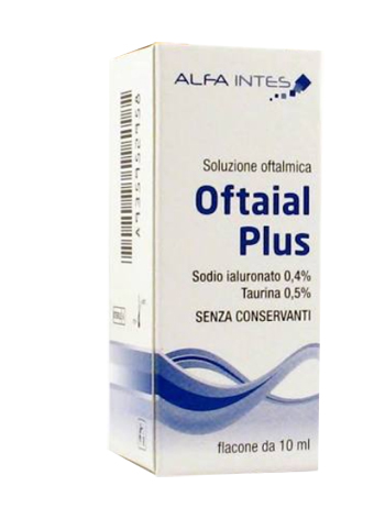 SOLUZIONE OFTALMICA OFTAIAL PLUS ACIDO IALURONICO 0,4% E TAURINA 10ML - famajoy.it