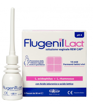 FLUGENIL LACT SOLUZIONE VAGINALE INTERNA A BASE DI FERMENTI LATTICI 3 FLACONI DA 50 ML + 3 APPLICATORI MONOUSO - famajoy.it