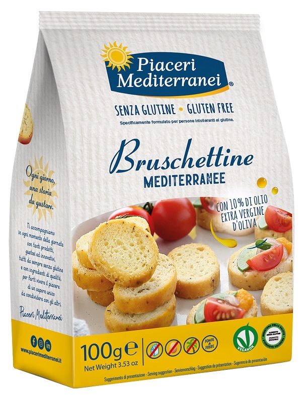 PIACERI MEDITERRANEI BRUSCHETTINE 100 G - famajoy.it