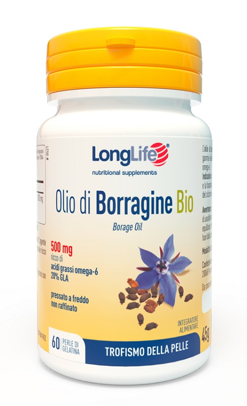 LONGLIFE OLIO BORRAGINE BIO 60 PERLE IN GELATINA - famajoy.it
