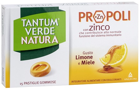 TANTUM VERDE NATURA 15 PASTIGLIE GOMMOSE LIMONE & MIELE - famajoy.it
