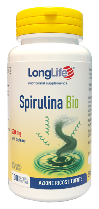LONGLIFE SPIRULINA BIO 500 MG 100 CAPSULE VEGETALI - famajoy.it