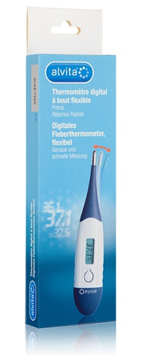 ALVITA TERMOMETRO DIGITALE CON PUNTA FLESSIBILE - famajoy.it