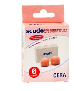 TAPPO AURICOLARE EARPLUG SCUDO IN CERA 6 COPPIE 12 PEZZI ARTICOLO 7EN081 - famajoy.it