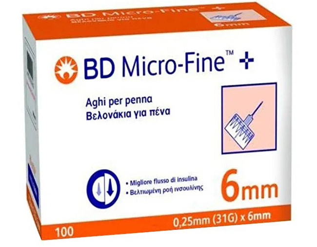 AGO PER PENNA DA INSULINA BD MICROFINE GAUGE 31 6MM 100 PEZZI - famajoy.it