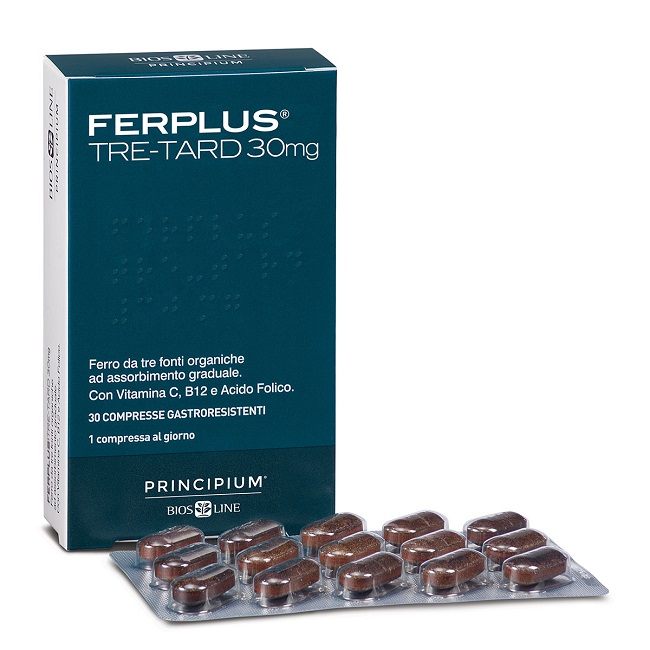 PRINCIPIUM FERPLUS TRE RETARD 30MG 30 COMPRESSE GASTRORESISTENTI - famajoy.it