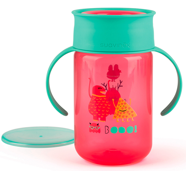 SUAVINEX BOOO TAZZA 360 GRADI ROSA - famajoy.it