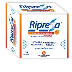 RIPRESA 30BUST 10G INTEGRATORE ALIMENTARE DI MAGNESIO E POTASSIO BUSTINE EFFERVESCENTI UTILE NEGLI STATI DI STANCHEZZA - famajoy.it